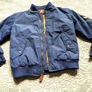 Men's Bomber/Flight Blue Jacket Size Large, NWOT